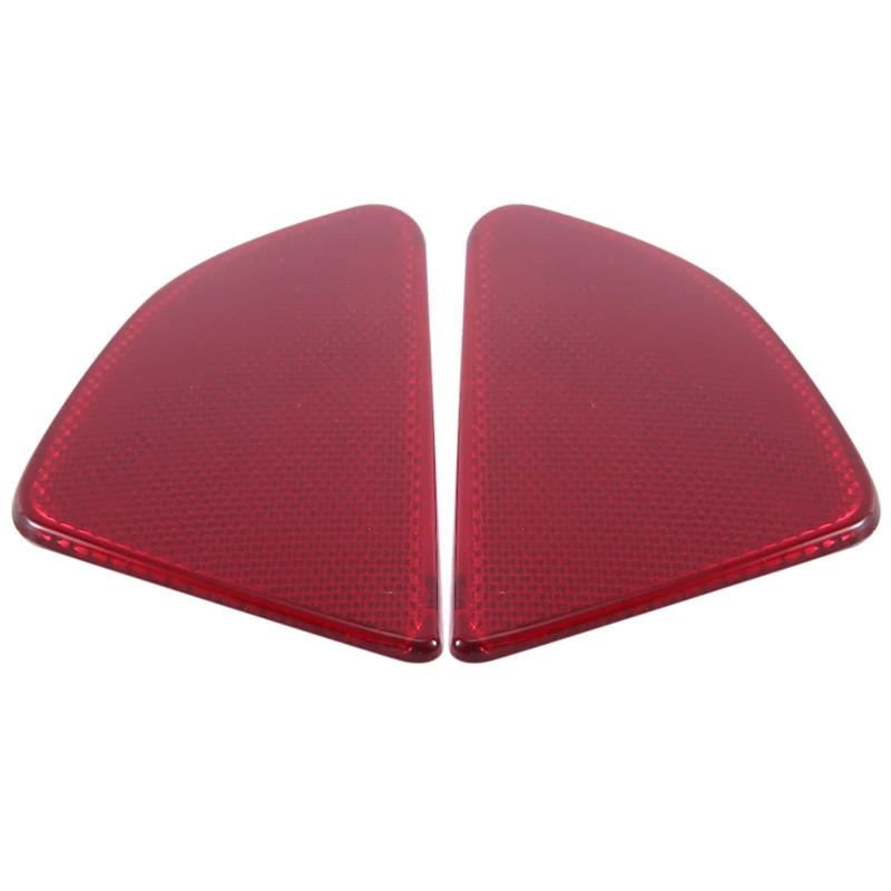 Car Styling ABS Plastic Rear Tail Fog Light Lamp Reflector Panel Set For Mazda 2 Demio 2015-2018