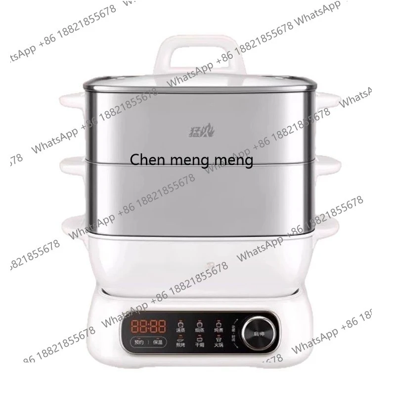 

Multifunctional household three-layer stainless steel cooking and stewing integrated multi-layer breakfast machine
