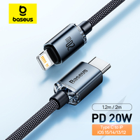 Baseus USB Type C PD 20W Cable for iPhone 14 13 12 Pro X 8 Fast USB C Cable for iPhone Charging Cable USB Type C Cable Wire Code