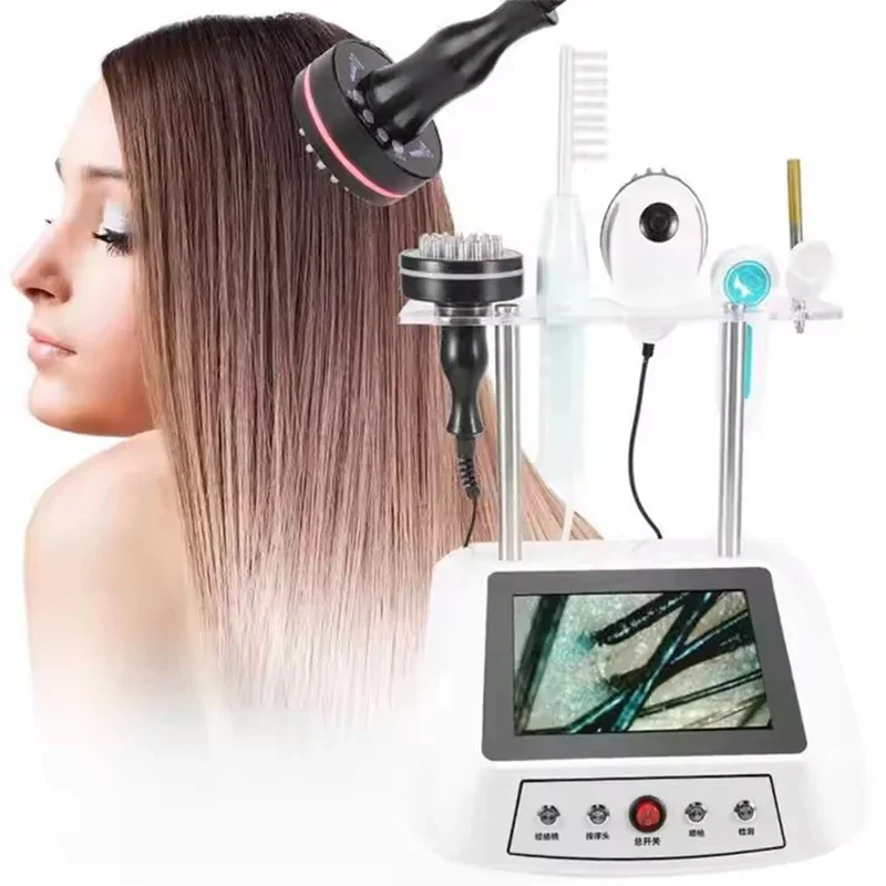 5 in 1 Hair Growth Machine Scalp Massage Devices Hair Loss Treatment Machine LED Growth Repair Root And Promote Hair Growth