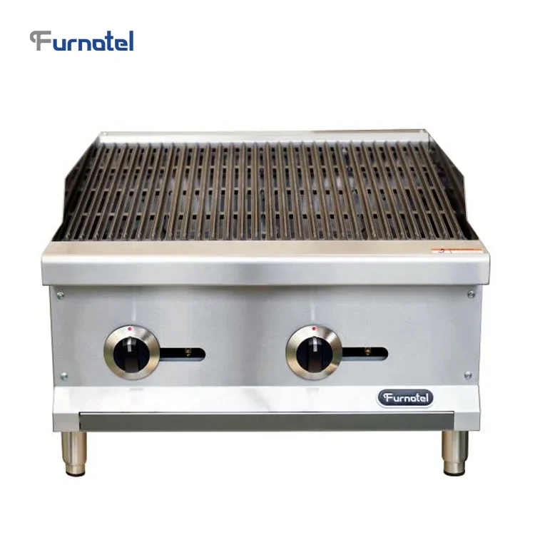 Furnotel Max Series 24'' Gas Barbecue Grill Machine Charbroiler Type