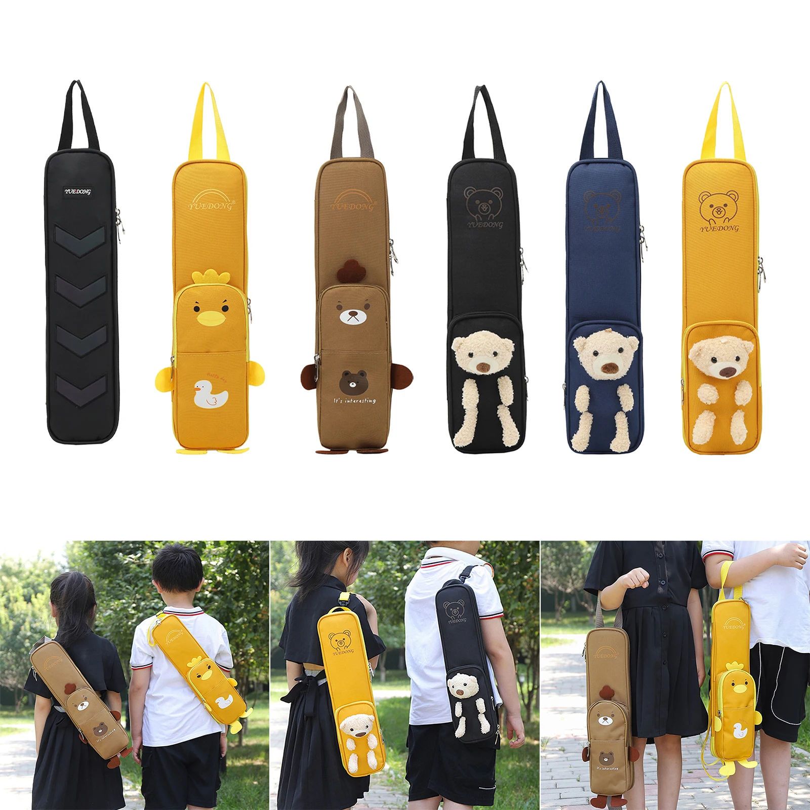 Water Resistant Drum Stick Mallet Bag Drumstick Carry Case Accessories Weatherproof Adjustable Oxford Cloth for Percussion