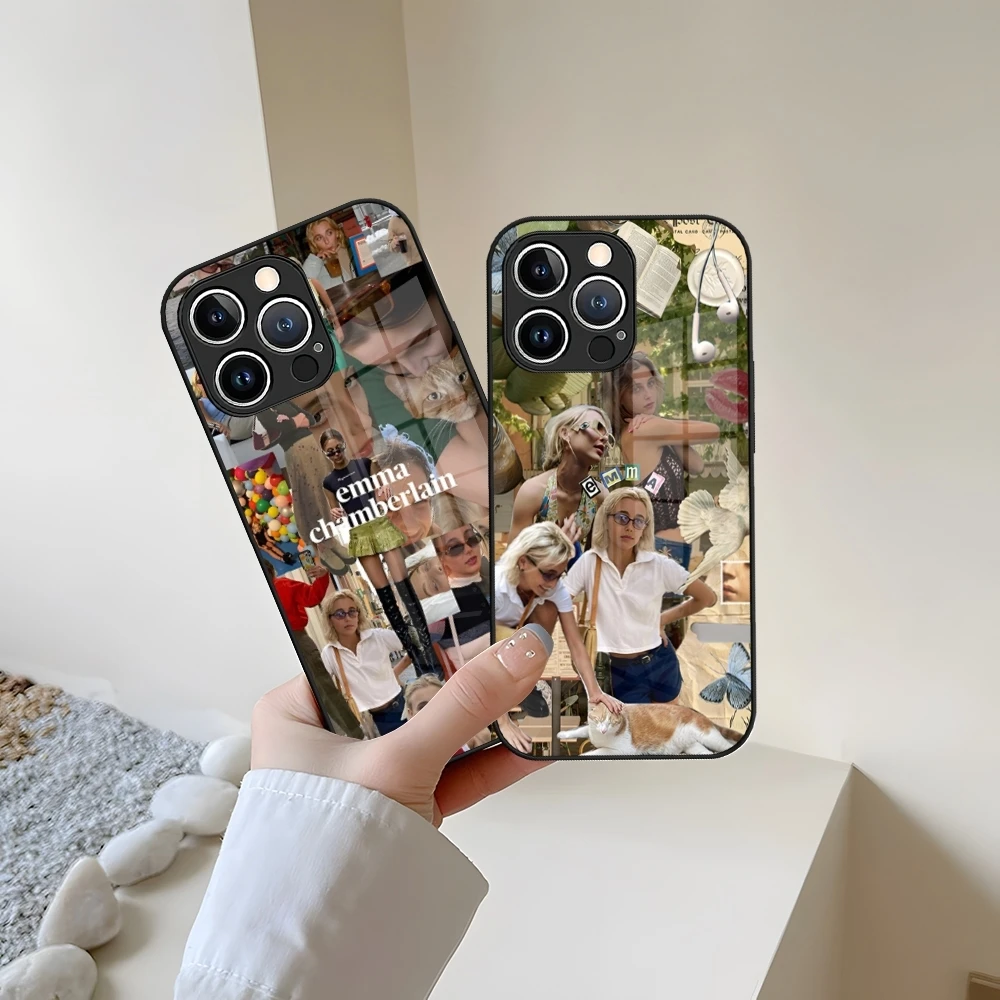 حافظة لهاتف آيفون 13 15 14 16 12 11 Pro XS Max Plus Mini X XR 8 7 6s SE2020 من الزجاج المقسى