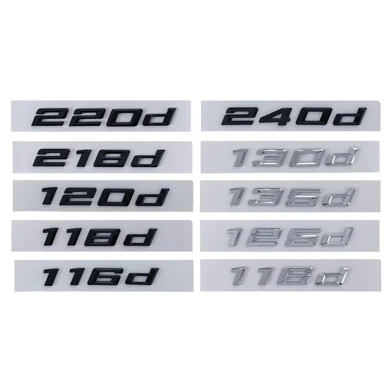 3D ABS Car Letters Trunk Badge Allroad Emblem Logo Sticker For BMW 116d 118d 120d 125d 130d 218d 220d 230d 240d E87 F20 E81 F22