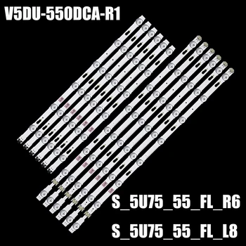 非55mu6300fxza ue55ju6745 ue55ju7000 un55ku6290 un55ju6700 un55j6400 V5DU-550DCA-R1 V5DU-550DCB-R1用のLEDバックライトストリップ