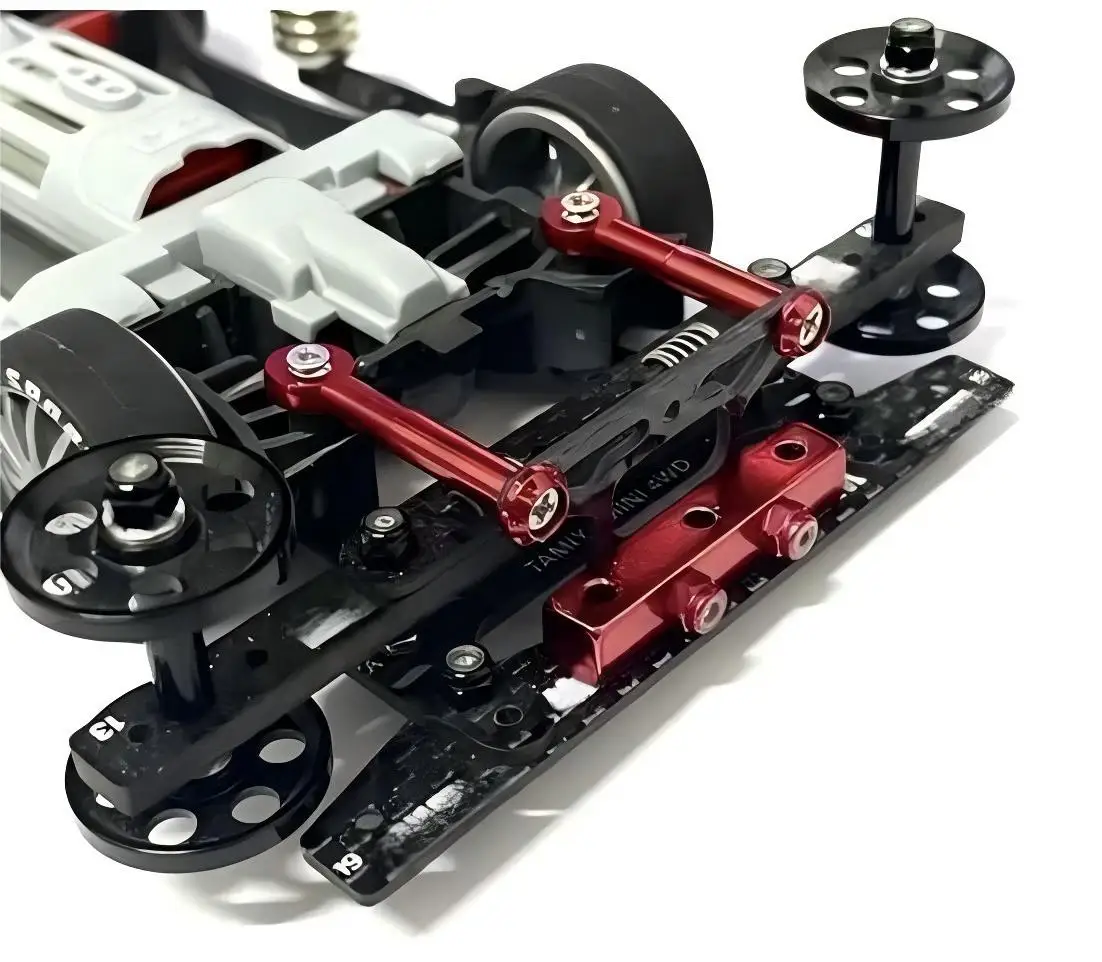 Upgraded Dog Bone Rear Stabilizer Shock Kit for Tamiya Mini 4WD, Damper Set with Cross Bars Lifters Upgrade Parts