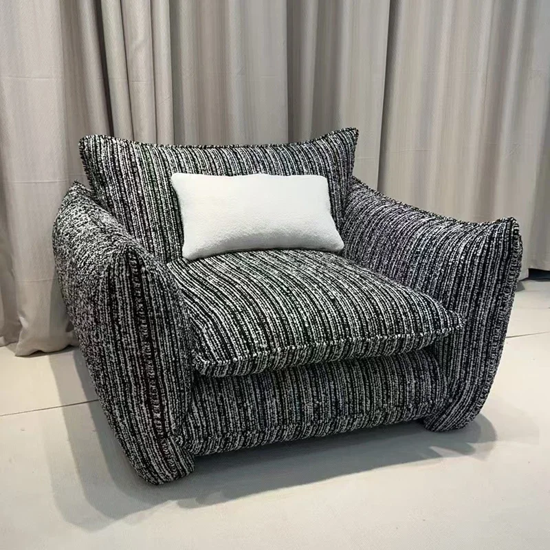 

Minimalist Fabric Italian Sofas Double Small Apartment Simple Living Room Couch Puffs Modern Designer Divano Furniture Home