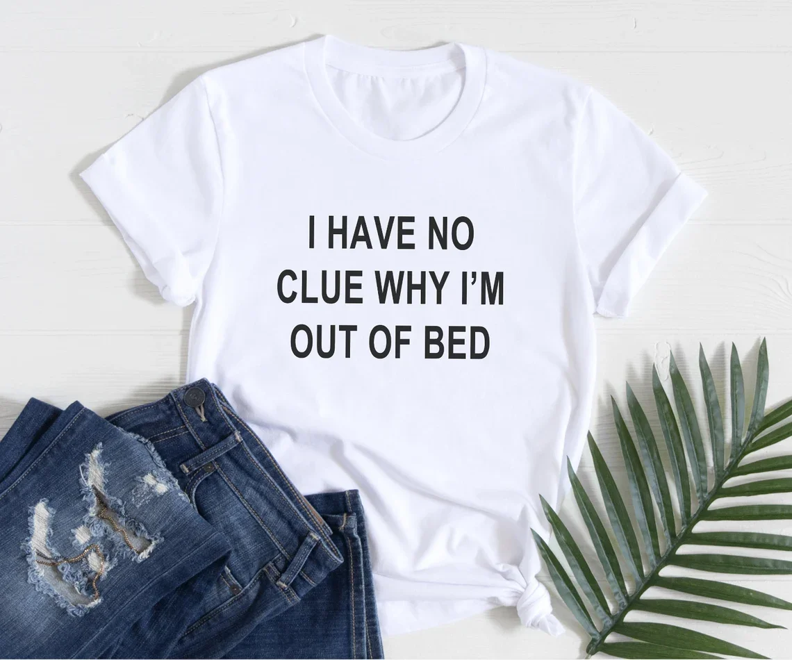 Skuggnas j'ai pas indiquer pourquoi je suis hors du lit T-Shirt drôle Hipster graphique T-Shirt pour femmes adolescent vêtements cadeaux livraison directe