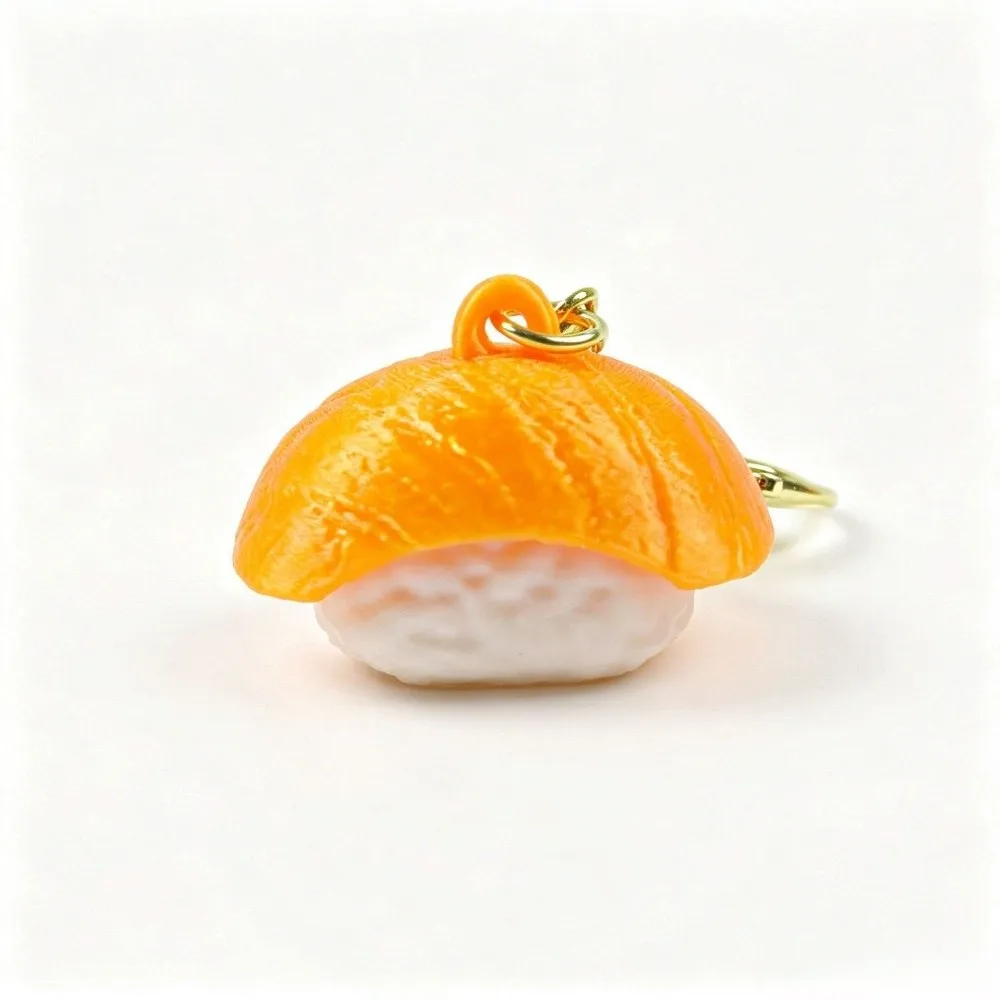 Sushi 3D Printed Clicker Keychain Eco-Friendly PLA Fidget Key Ring Cute Simulation Multi Styles Stress Relief Bag Pendant
