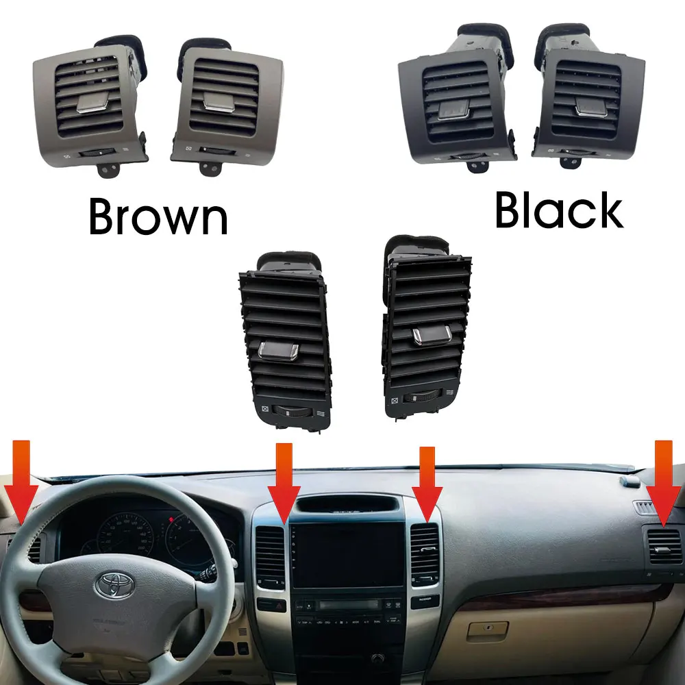 

Выпускное отверстие для приборной панели для Toyota Land Cruiser Prado 120 Lexus GX 470 2003-2009 гг. Автомобильное вентиляционное отверстие для кондиционера