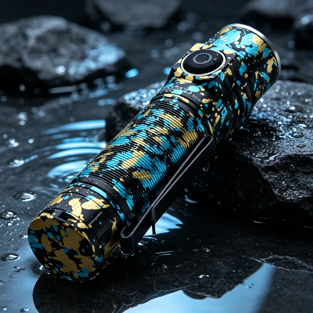 Convoy Camouflage LED Flashlight SST40 2000LMS Type-C Rechargeable Torch with 21700 Battery for Outdoor Camping Self Defense view 5