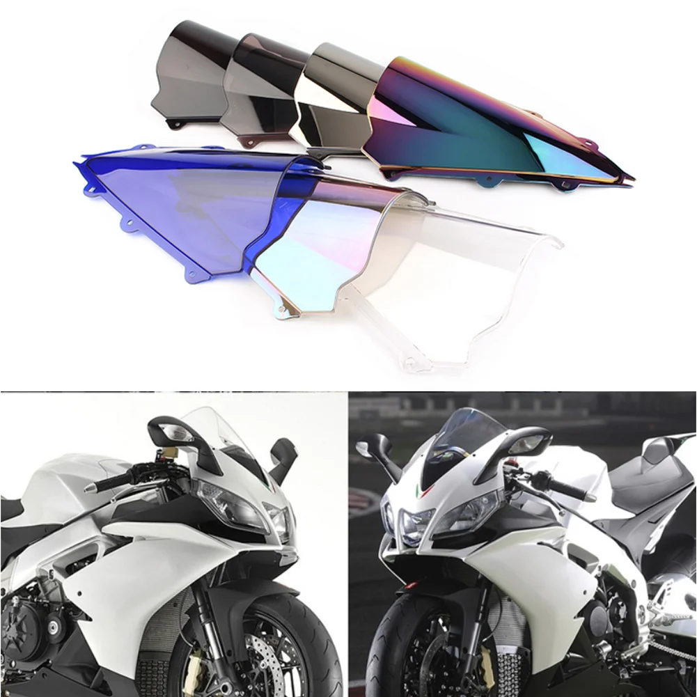 ABS Motorcycle Double Bubble Windshield For Aprilia RSV4 RSV 4 2009-2011 2012 2013 2014 WindScreen Accessories Fairing Deflector