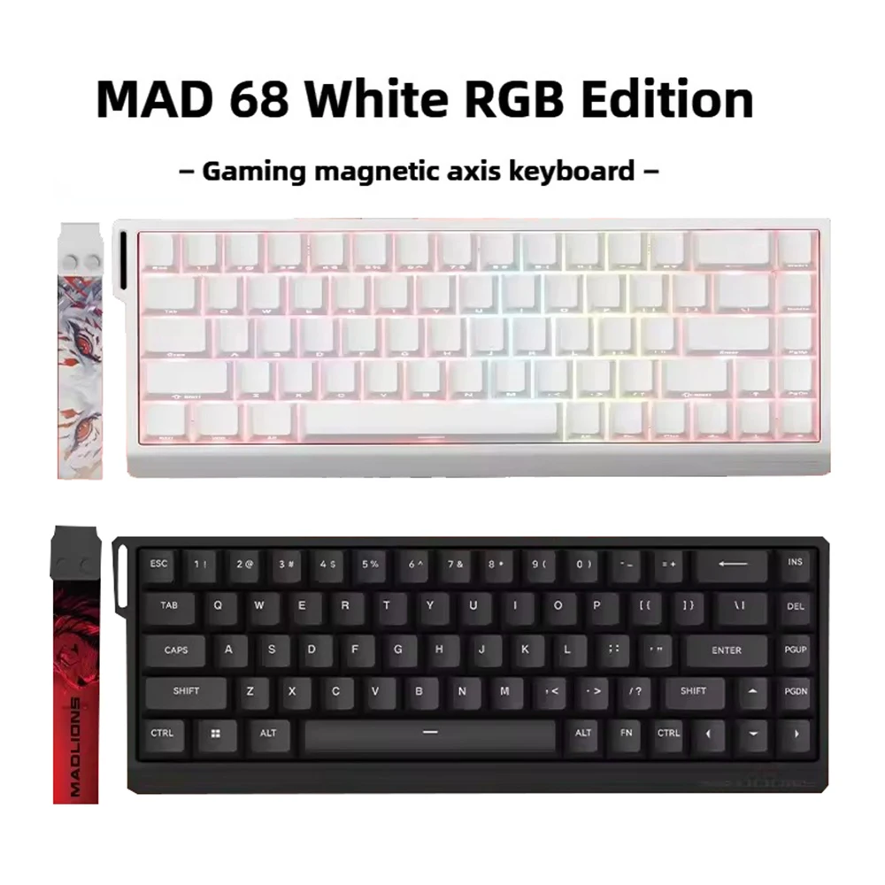 

MADLIONS Mad60 Mad68 HE 8k Mechanical Keyboard Magnetic Switch Wired 60% 68% Gaming Keyboards Rapid Trigger Rgb Custom Keyboards