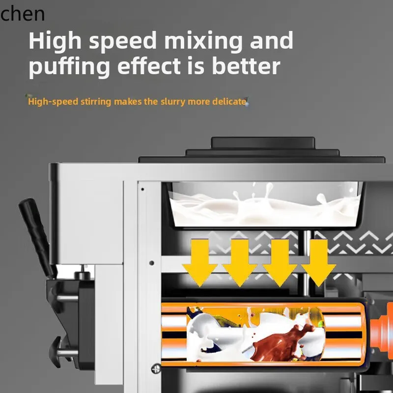 Macchina per gelato HTT macchina per gelato automatica verticale da tavolo macchina per cono croccante per gelato a cono