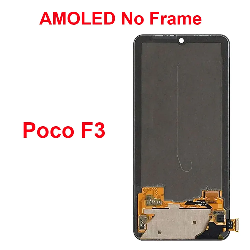 Super AMOLED F3 M2012K11AG LCD Display With Frame Touch Sensor Digiziter Assembly 6.67\