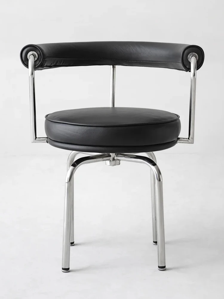 Modern Art Retro Luxury Simple Chair LC7 Image South Black Spinning