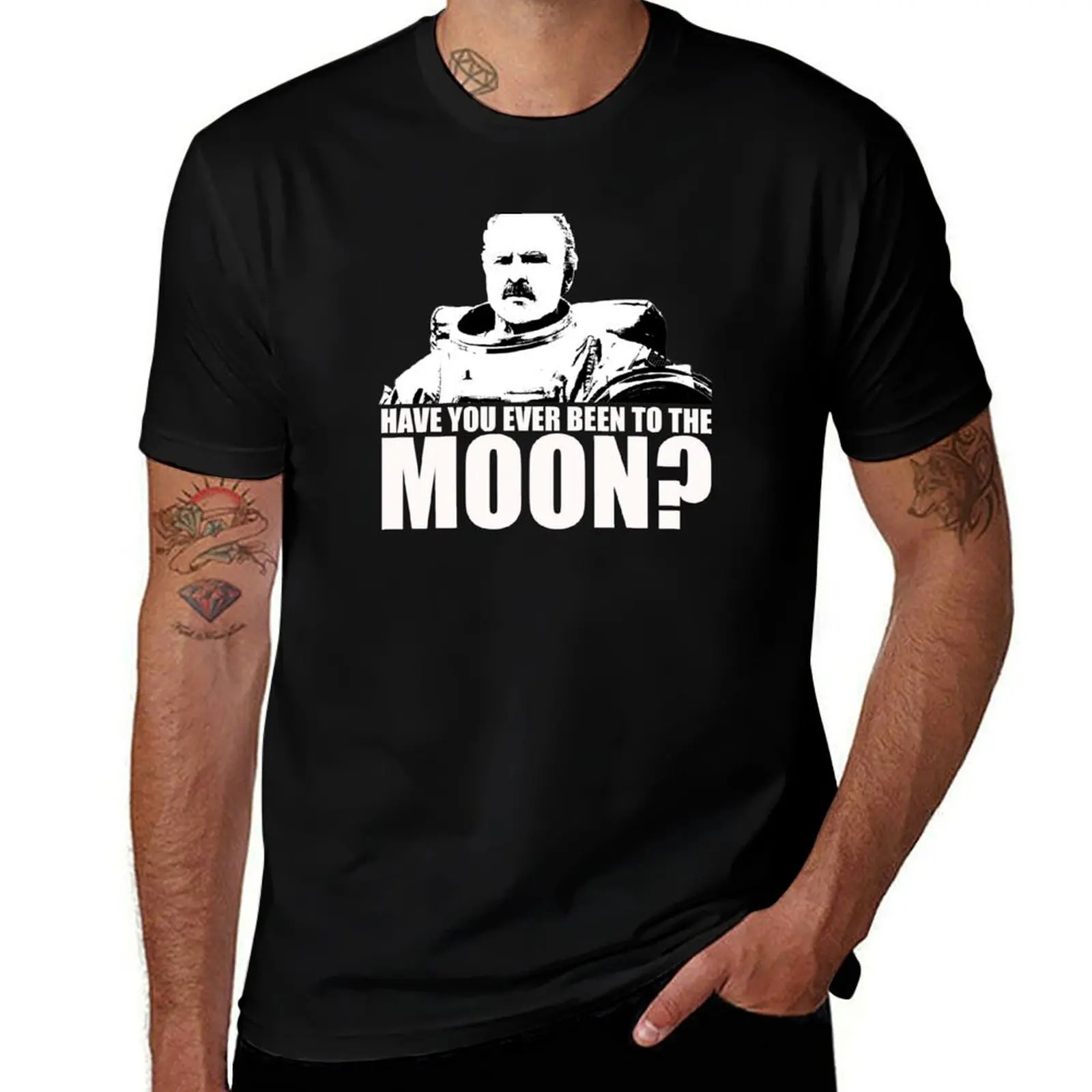 Have You Ever Been To The Moon Little Britain Bing Gordyn tshirt T-Shirt Fitness Training Breathable Tee T-Shirt