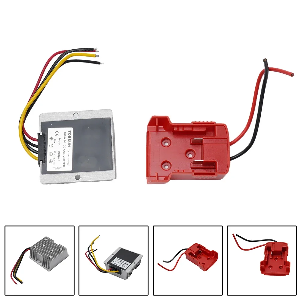 DC Voltage Converter For 18V To 12V Battery Dock For Slider Lithium Batteries Power 180W Inverter Golf Cart