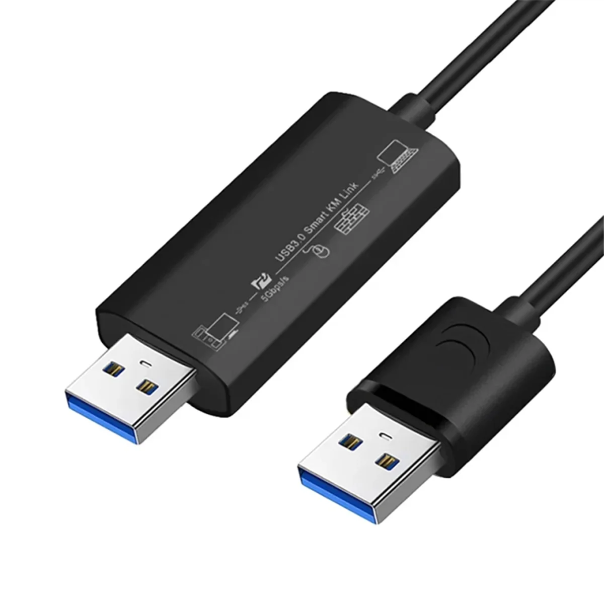 A07I Sync Data Link Mouse Keyboard Share Link USB3.0+Type-C PC to PC Network Direct File Transfer Bridge Computer Copy Cable