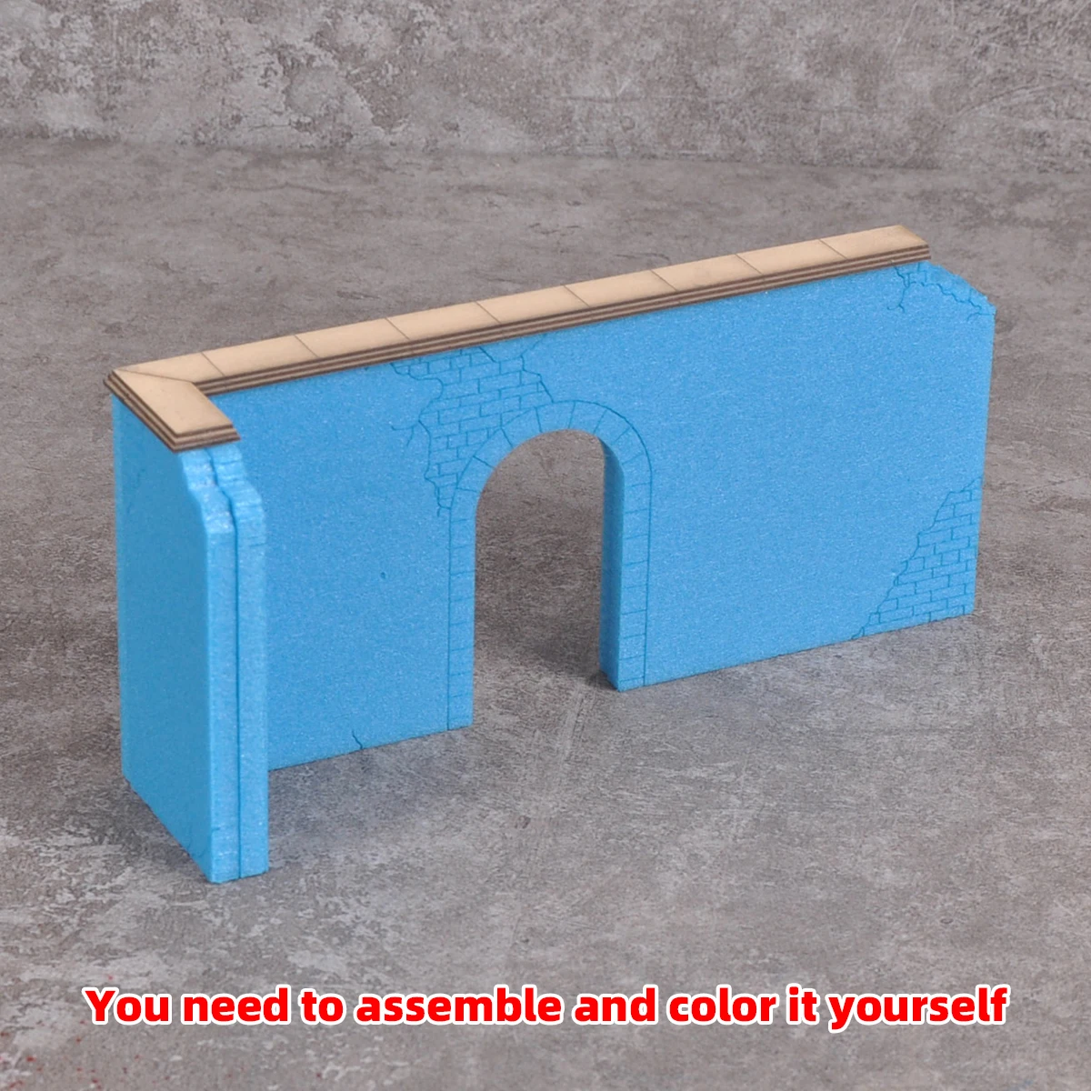1/35 1/43 1/48 1/64 1/72 1/87 HO Maßstab Modellbausatz Miniatur Diorama Architektonisches Gebäude Hausmodell Eisenbahn Unbemalte Ruinen DIY – Detail 1