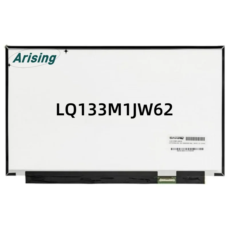 

13,3-дюймовый тонкий LQ133M1JW62 ЖК-экран для ноутбука с матрицей FHD 1920 × 1080 без сенсорного экрана