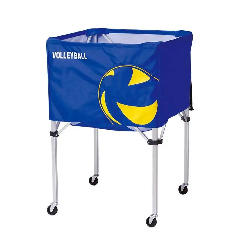 Folding Cart Durable Portable Volleyball Basketball Soccer Tennis Wheeled Cart