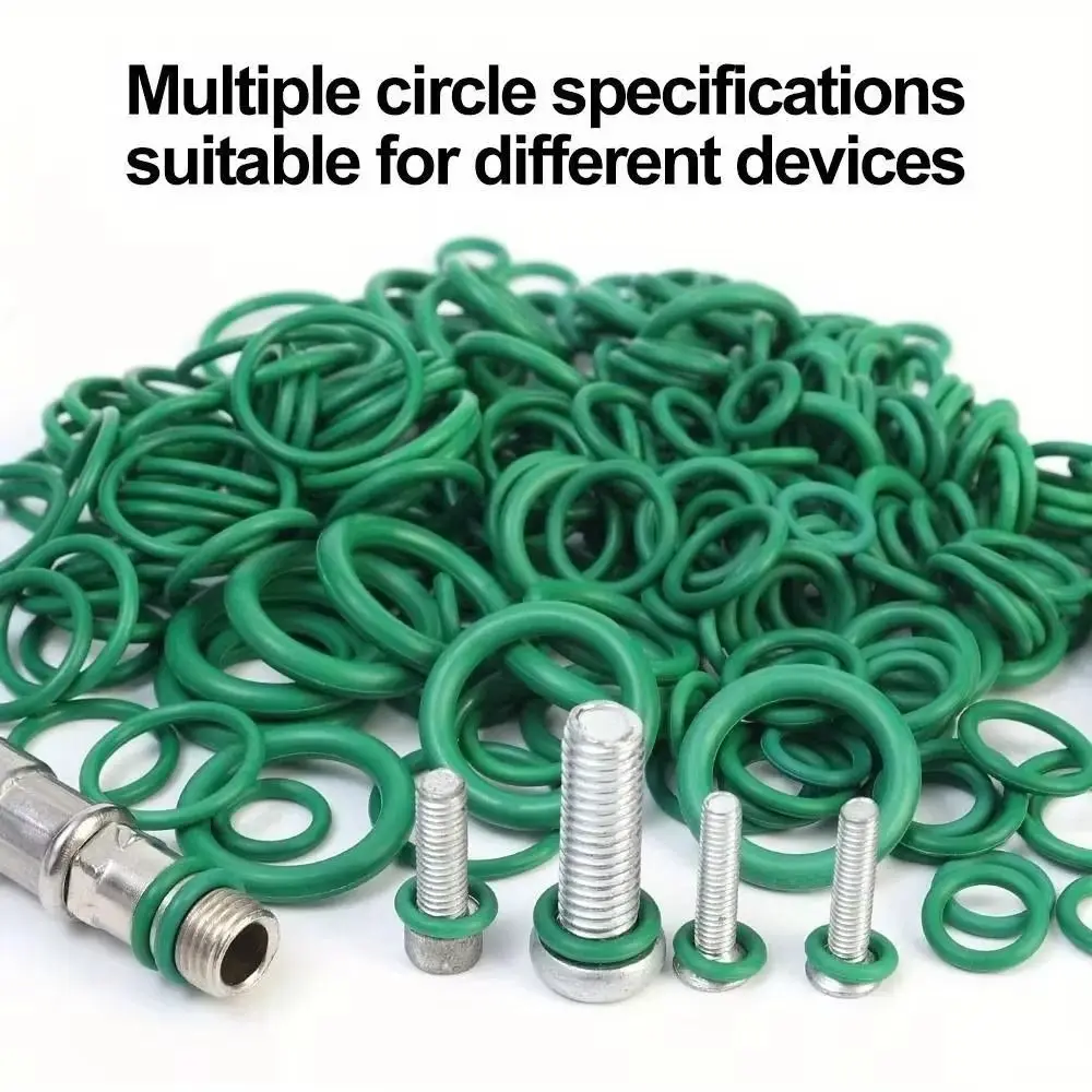 310/372PCS Assortment Set Air Conditioning O Ring Kit Rubber Accessories Maintenance Seal Rubber O-Rings Durable