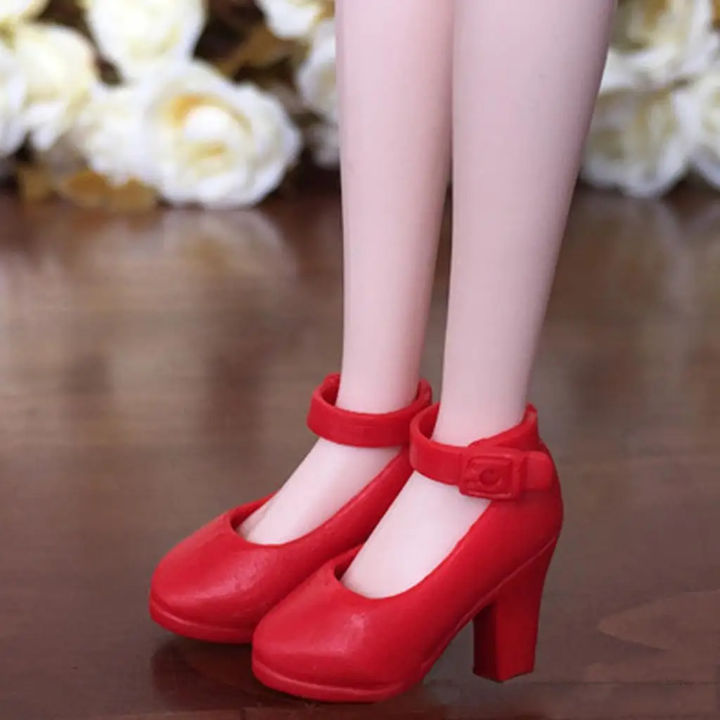 1 Pair of Fashion High-heeled Pumps Sandals Shoes /6 Clothes