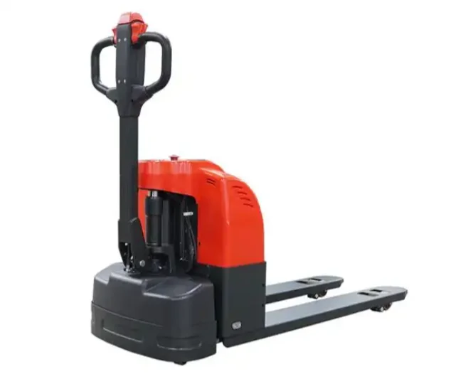 Affidabile transpallet elettrico da 3500 libbre con pneumatici in poliuretano, maniglia multifunzione per magazzino e uso logistico