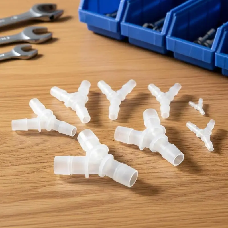 Y-Shaped Three-Way Connector 1.6~6.4mm Water Divider Oil Aquarium Hose Joint