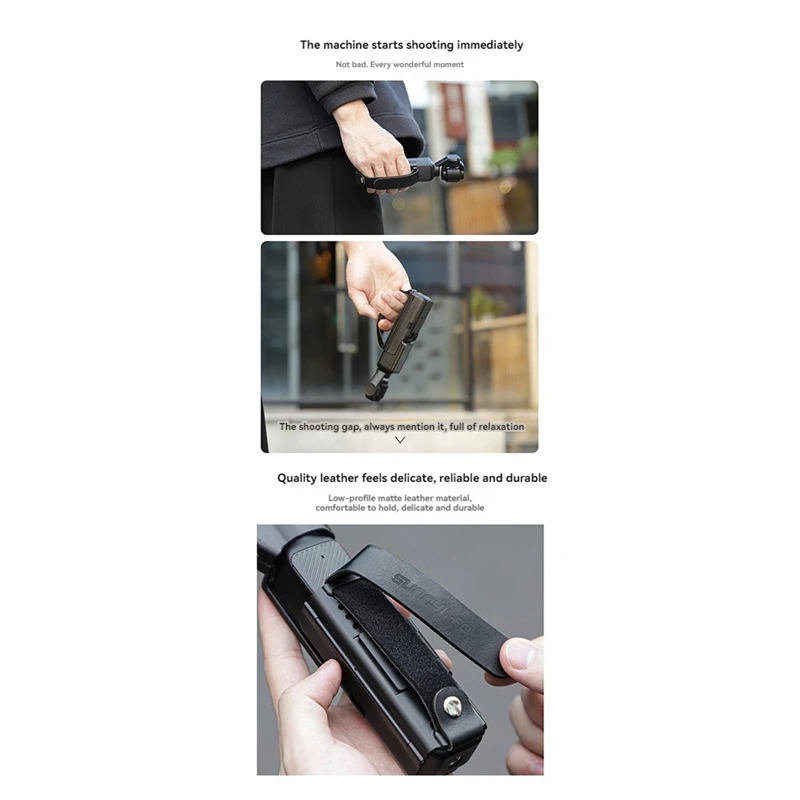 Sunnylife-marco de banda de mano de expansión para DJI Pocket 3, funda protectora con cordón, cubierta de mango de expansión para DJI Osmo Pocket 3
