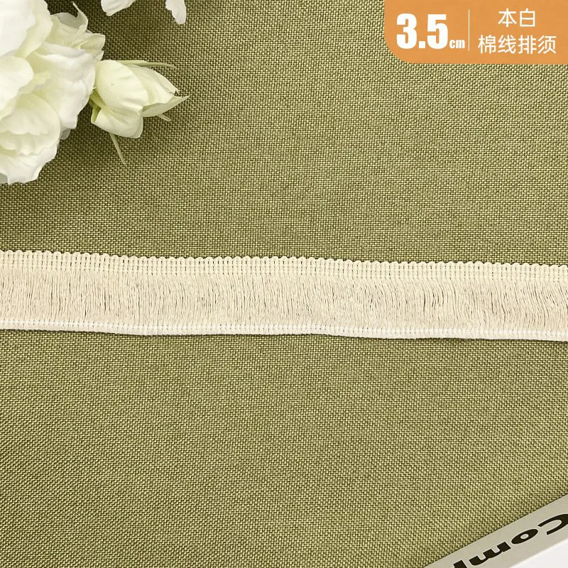 White Cotton Fringes Wool Lace Clothing Textiles Pillows Carpet Accessories Ribbon Bohemia Lace for Crafts Fringe for Curtains