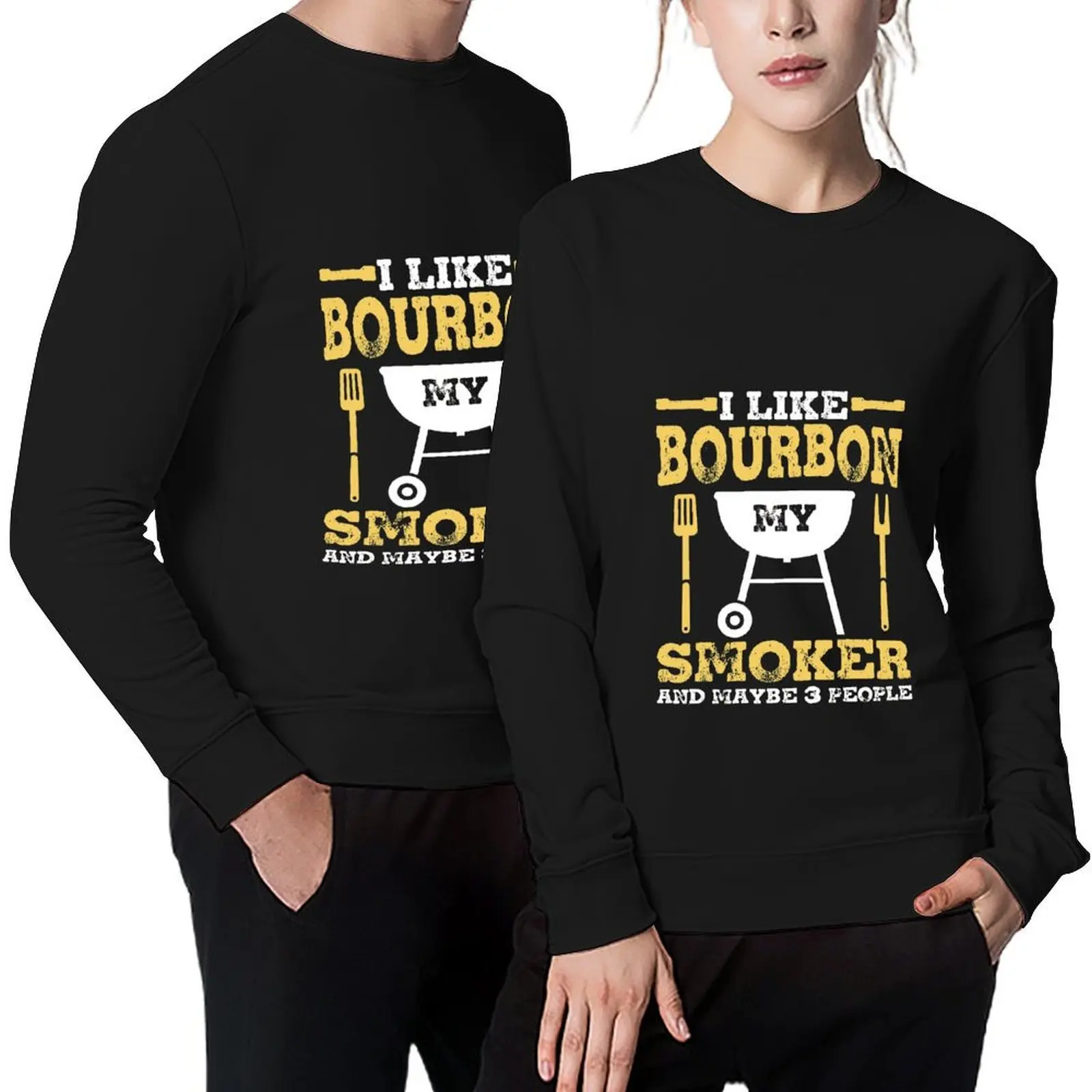 Bourbon beber carne fumar parrilla papá barbacoa regalos Jersey chándal hombres ropa de invierno estilo japonés sudaderas con capucha