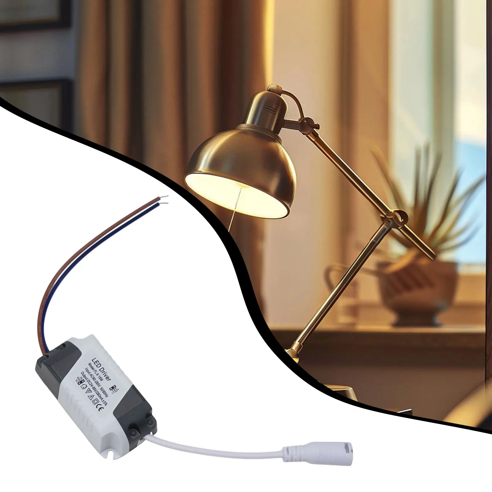 Non-Isolated AC to DC LED Driver 90V to 265V Input Voltage Compatible with Ceiling Light Floodlight Tunnel Lamp and Road Light