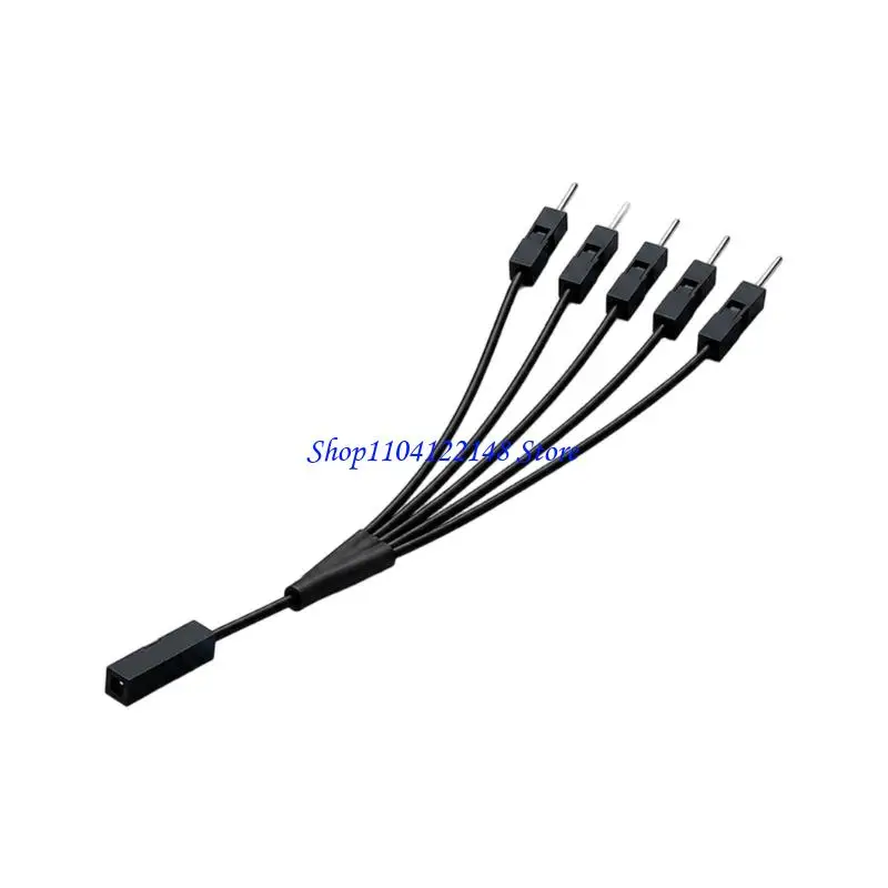 P9FA Terminal Wire 2.54Mm Single Female To 2/3/4/5/6 Male Splitter 2Pin for PC Motherboard Power Hard Drive Cable