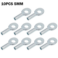 Ensure Optimal Performance with Gym Pulley Machine Cable Eyelet Terminal  Material  and Secure Fit for 5mm or 6mm Cables