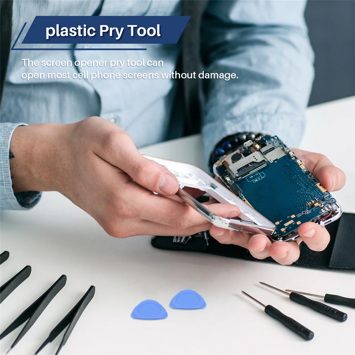 10 قطعة أداة فتح حدق للهاتف الخليوي الهاتف المحمول آيفون شاشة حالة LCD المساعد الشخصي الرقمي إصلاح الكمبيوتر المحمول/الجيتار اختيار الضوء الأزرق الساخن
