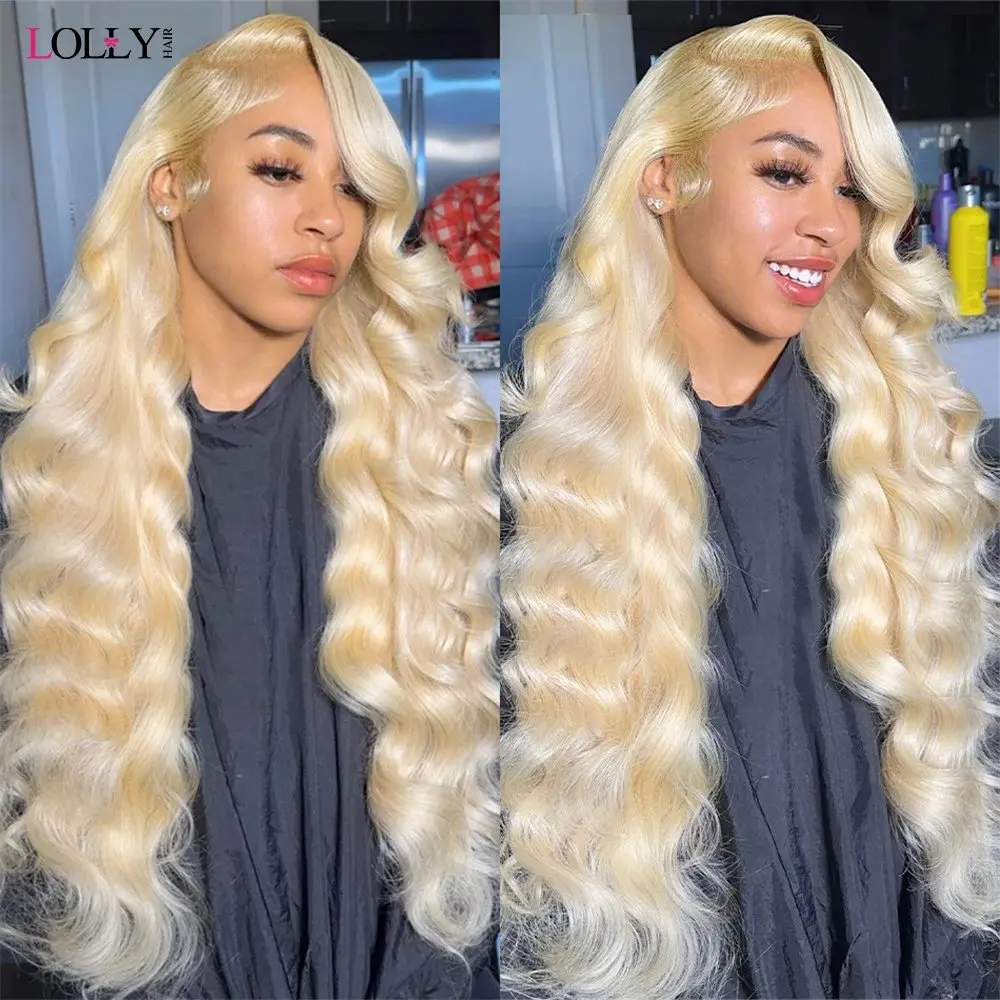 Melodie 613 HD Lace Wig 13x4 Human Hair Blonde Colored Body Wave 5X5 Glueless 13X6 Frontal Water Wave 150 Density 40 Inch Wigs