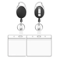 Retractable Badge Reel Clip for Nurses Students Doctors Name Badge Holder Lanyard for Keys Office School Accessories