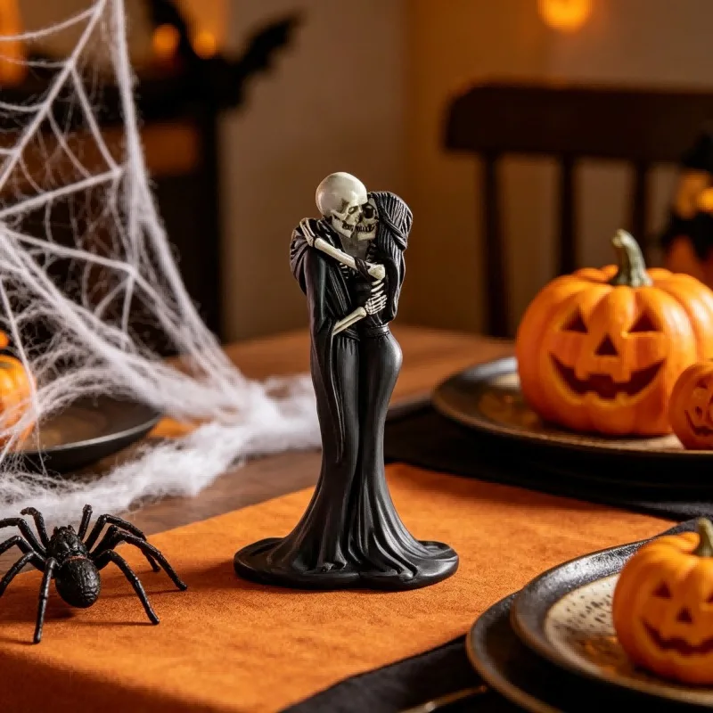 Creative Skeleton Couple Statues, Halloween Resin Decorations, Indoor Home Decor, Creating A Mysterious and Dark Atmosphere