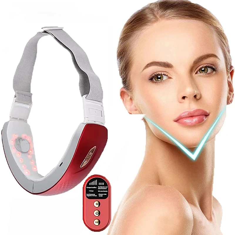 

Custom EMS Electric V Face Machine beauti product Face Lifting Firming Double Chin Removal Electric V-Face Shaping Massager