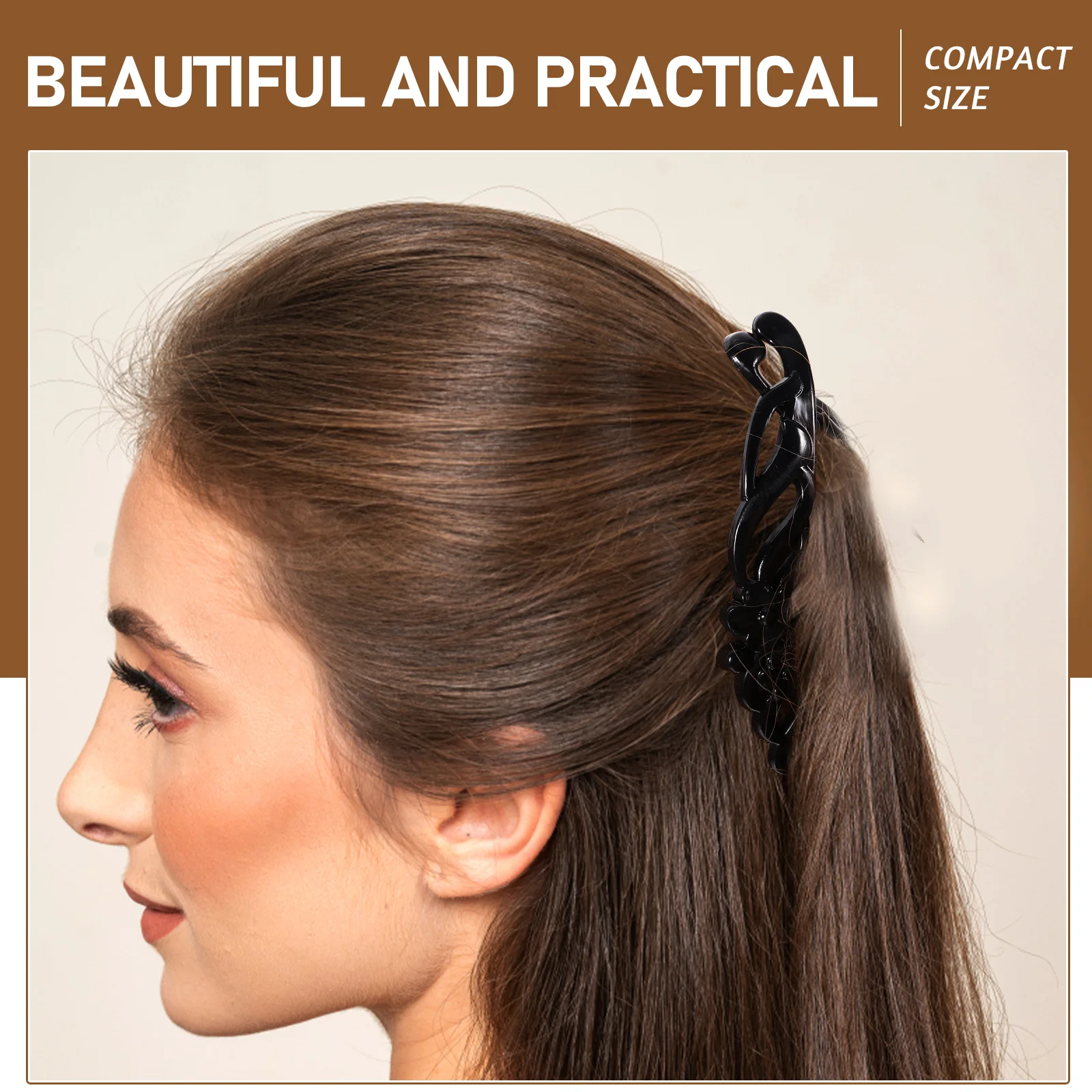 

6pcs Hair Clips Non Slip Flat Barrettes Women Flower Shape Headdress Wedding Ornaments Hair Accessories Styling Tool