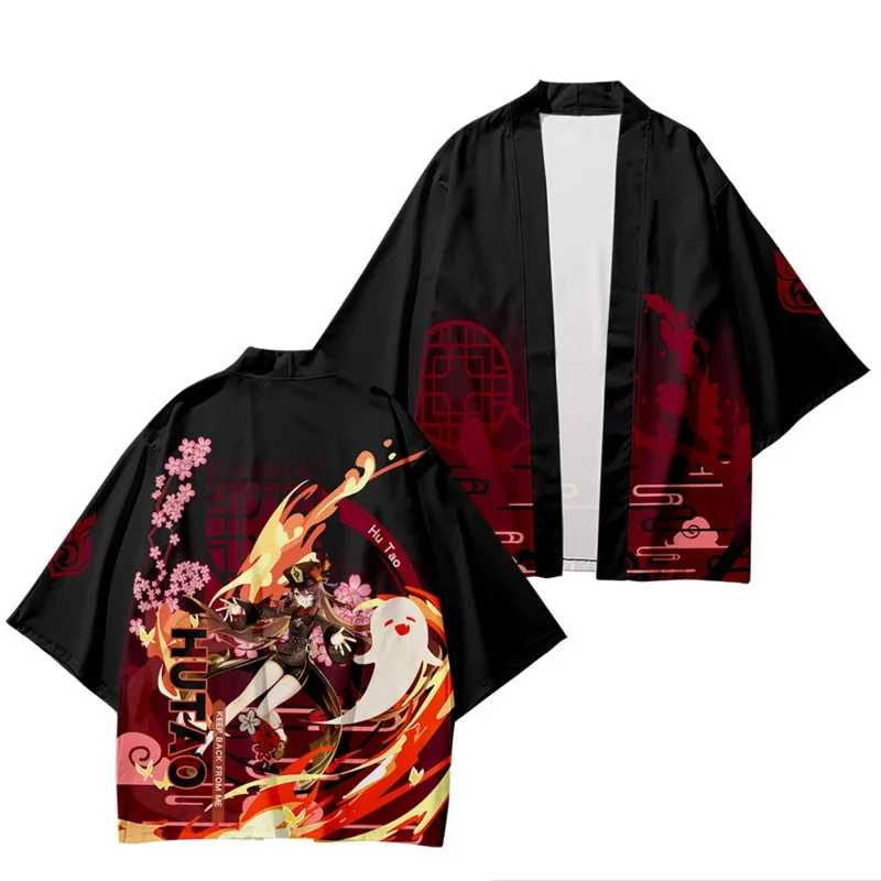 Genshin impact Hu stitch cosplay traditional kimono Harajuku streetwear costume yukata Haori