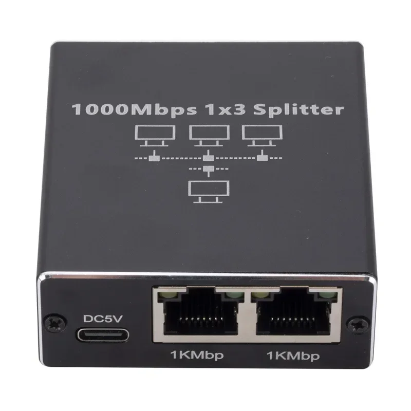 

Network Splitter Ethernet for PC laptop Network RJ45 1 in 4 out 1X3 1X2 100M 1000M Gigabite Ethernet