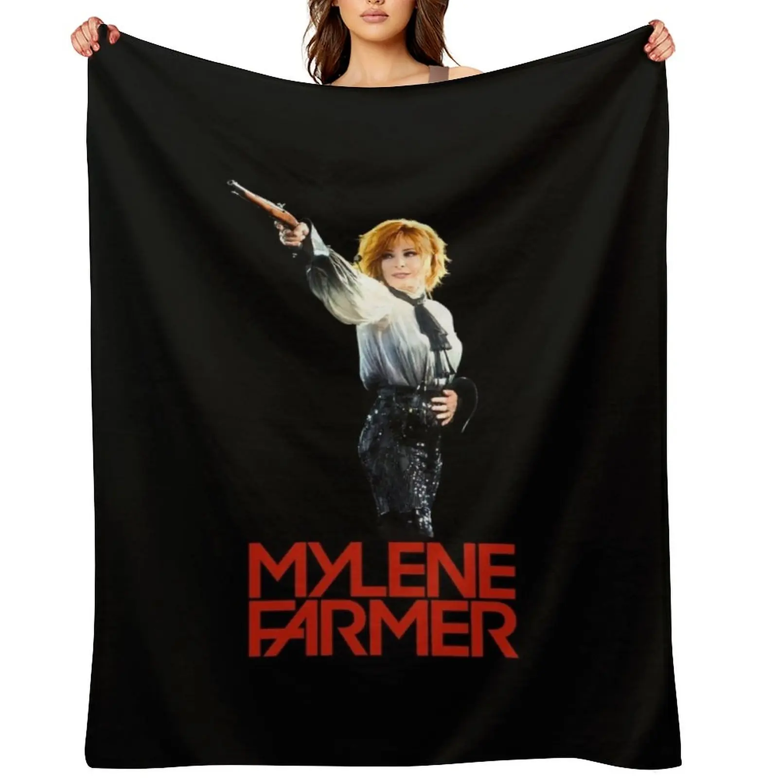 

Myl¨ne Farmer Nevermore concert 2023 Throw Blanket Personalized Gift Stuffeds sofa bed Sofa Quilt Blankets