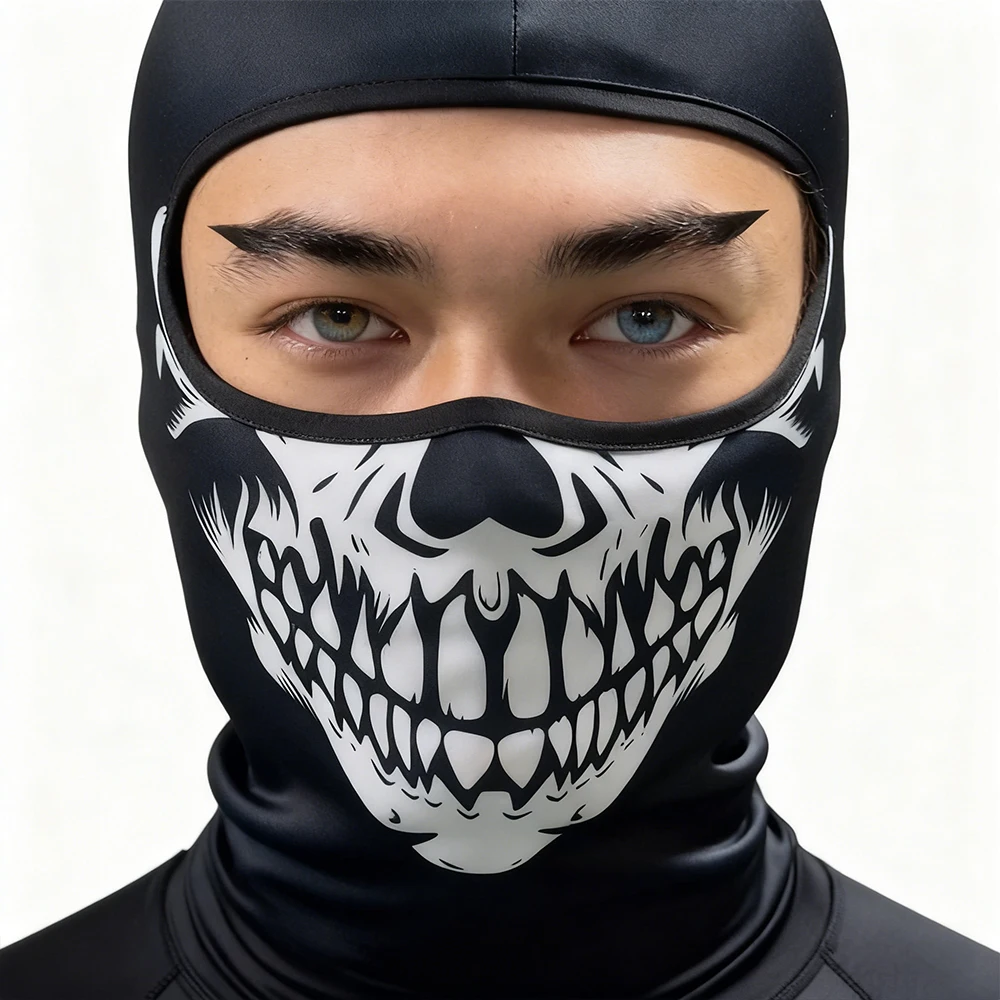 

Motorcycle Riding Mask Skull Eagle Wolf Full Face Masks Spoof Hood Balaclava Gauze Head Cover