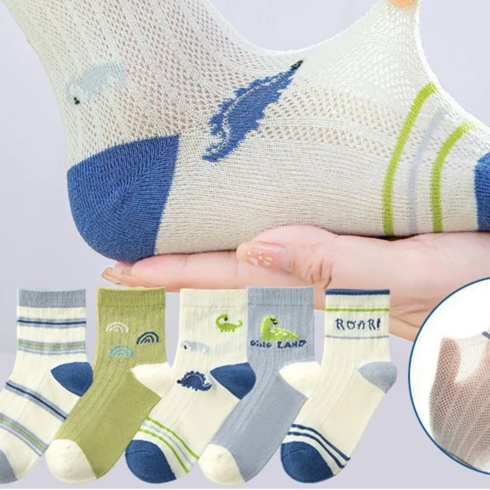 Chaussettes mi-mollet en maille de coton pour bébés, chaussettes respirantes pour tout-petits, chaussettes fines pour garçons, été, automne, printemps