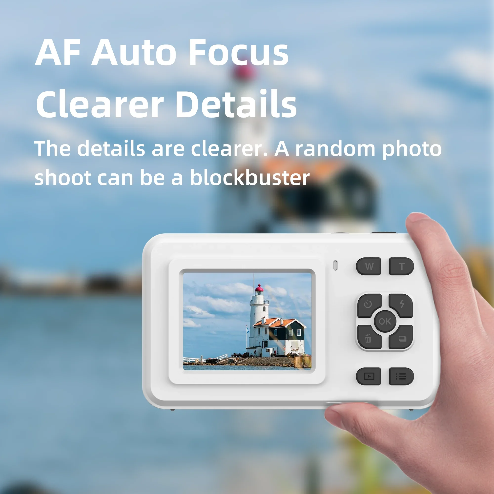 Cámara Digital 4K de 50MP, CCD de acción, moda portátil, Zoom óptico automático, Vlogging para momentos de vida, equipo Andoer, Dslr para niños