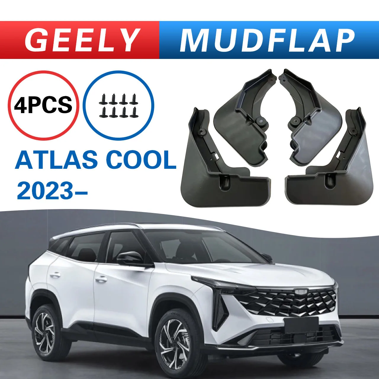 

For Geely Boyue Atlas Cool 2023 mudguard car accessories modification parts