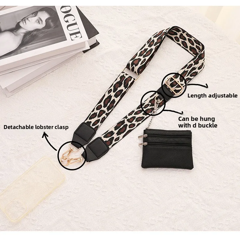 New Mobile Phone Bandwidth Shoulder Strap Crossbody Women's Bag Strap Replacement Shoulder Bag Strap with Small Bag Accessories